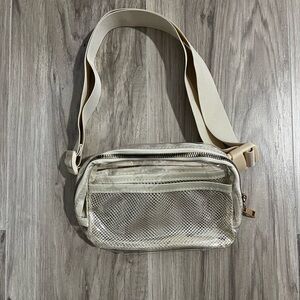 Clear Stylish Cream Crossbody Bag